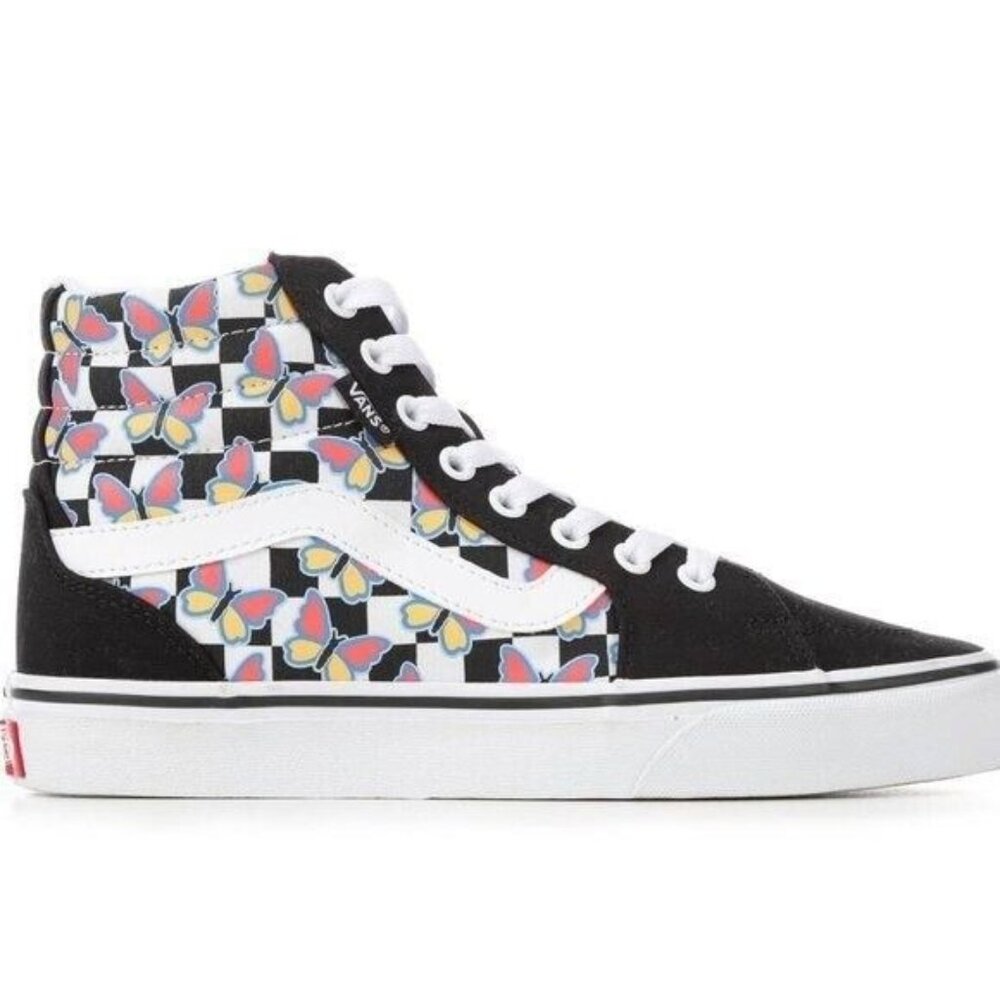 VANS Filmore‎ Butterfly Checkerboard Hi-Top Skate US Women's 5.5 Sneakers